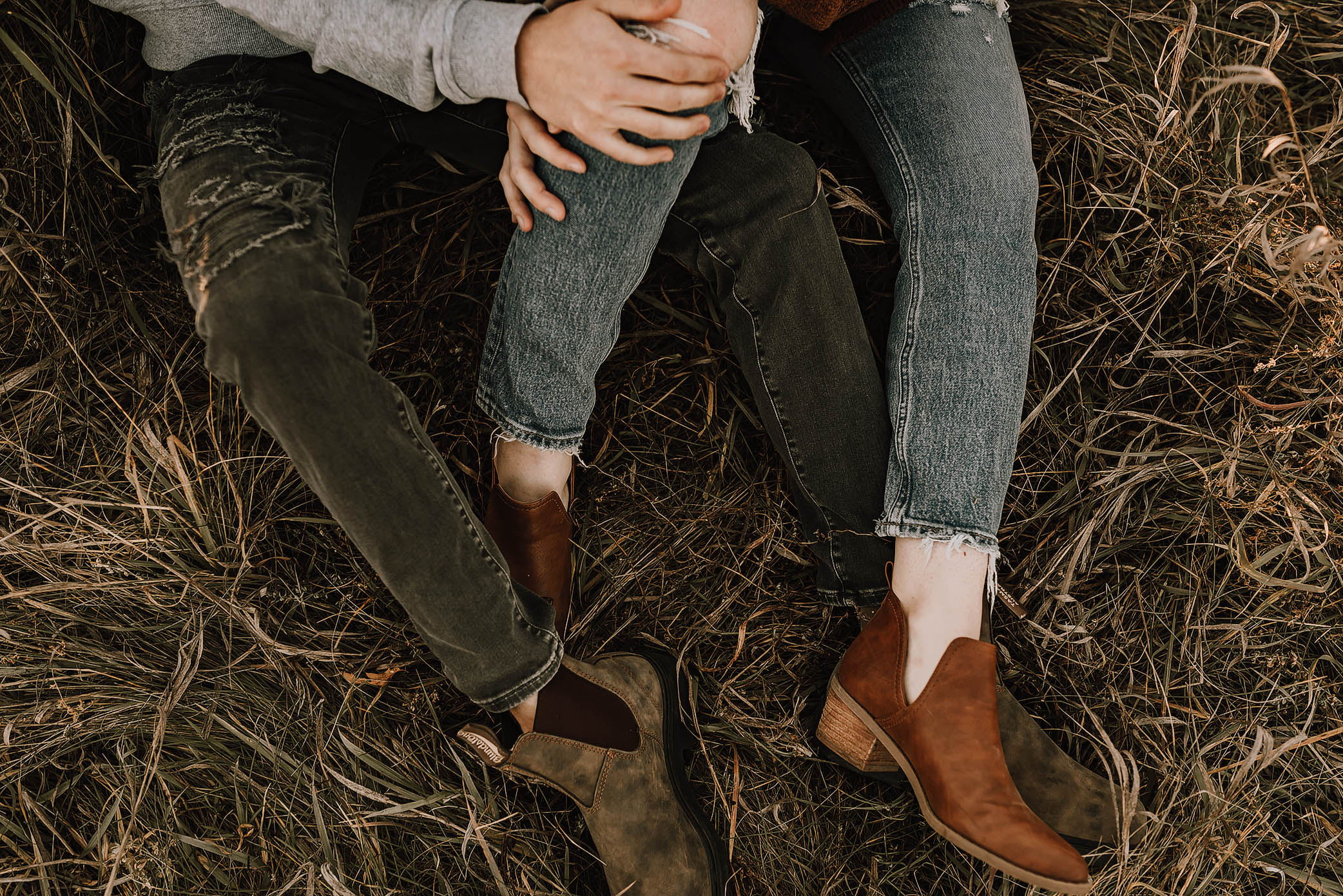 sunset couple shoot