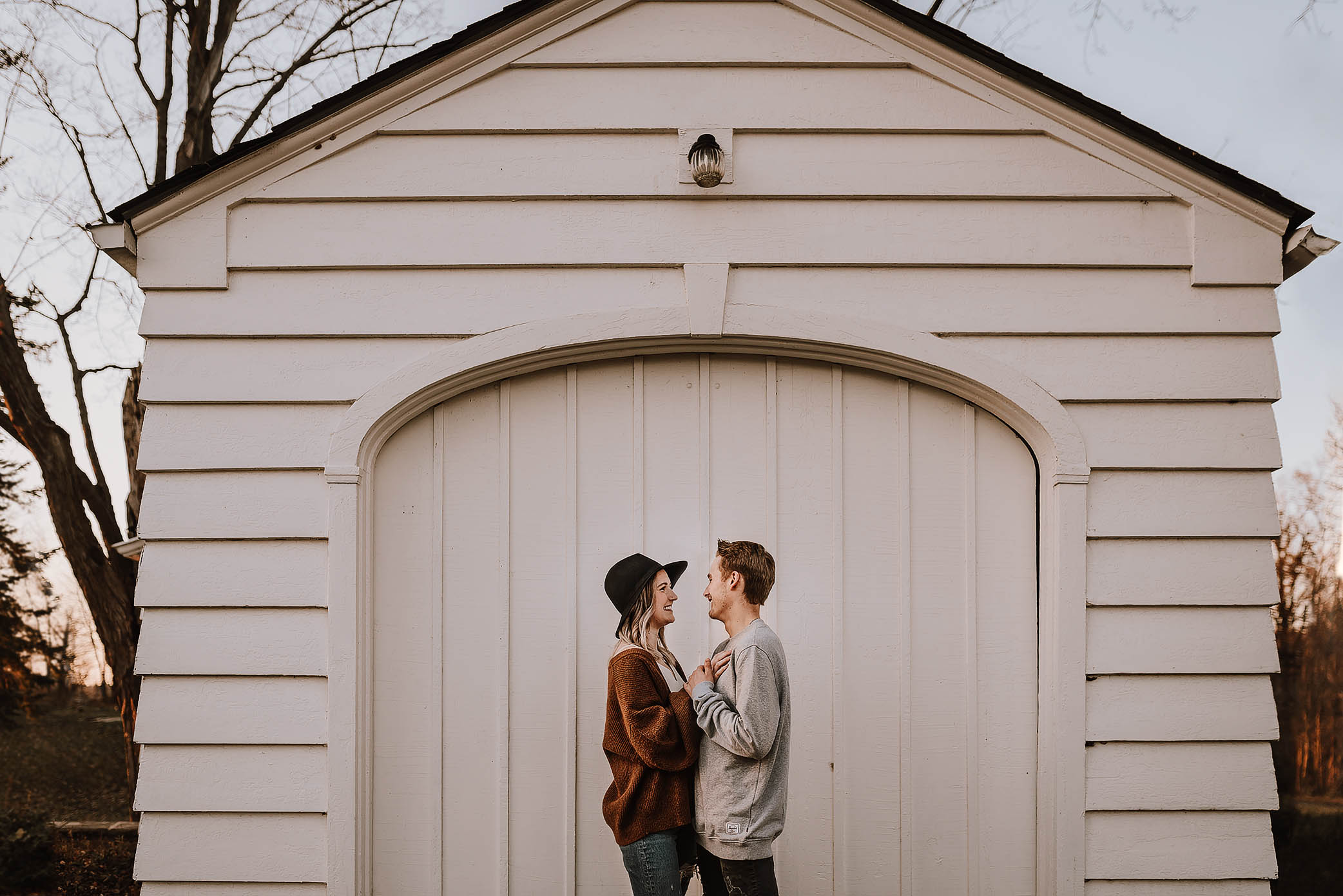 sunset couple shoot