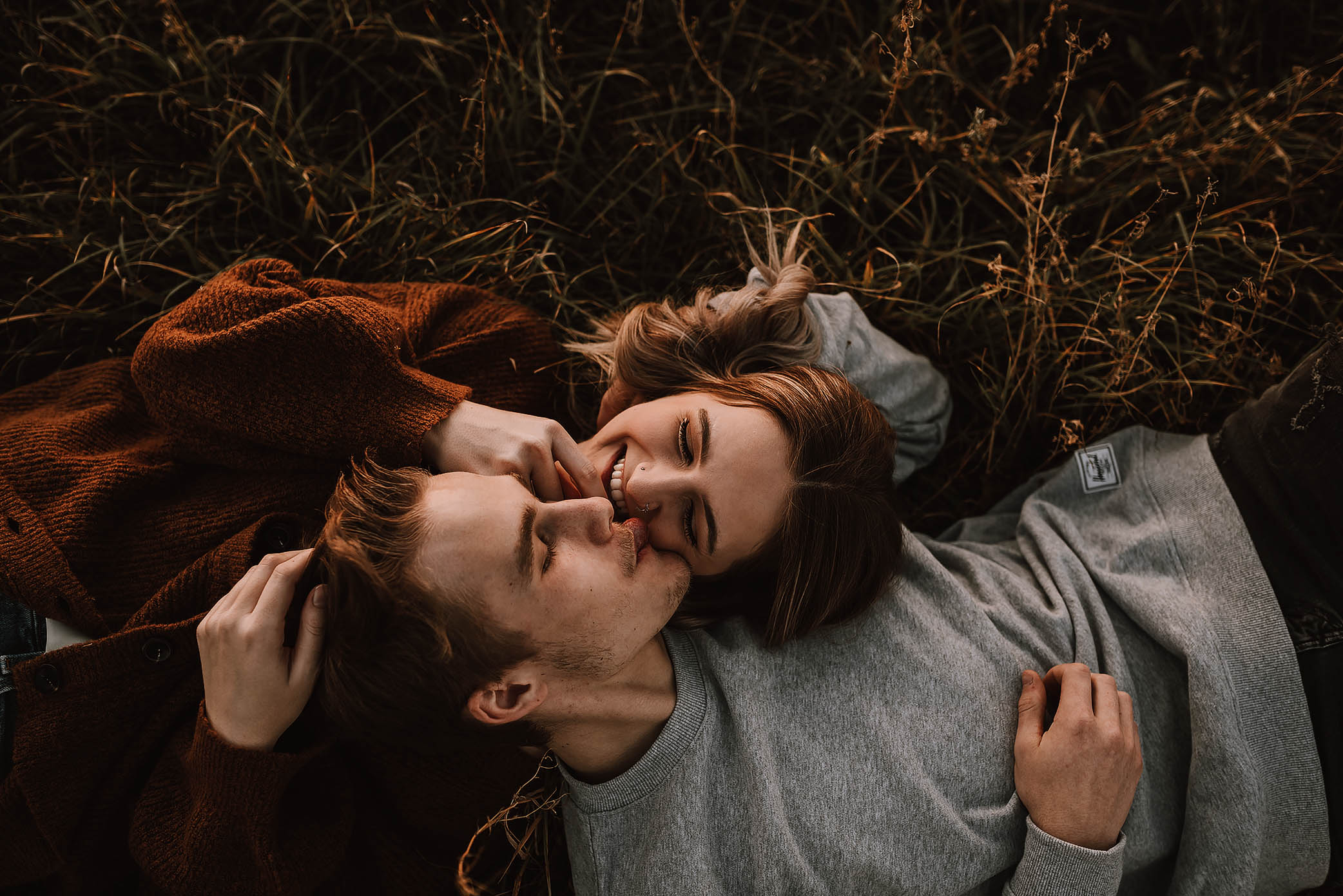 sunset couple shoot