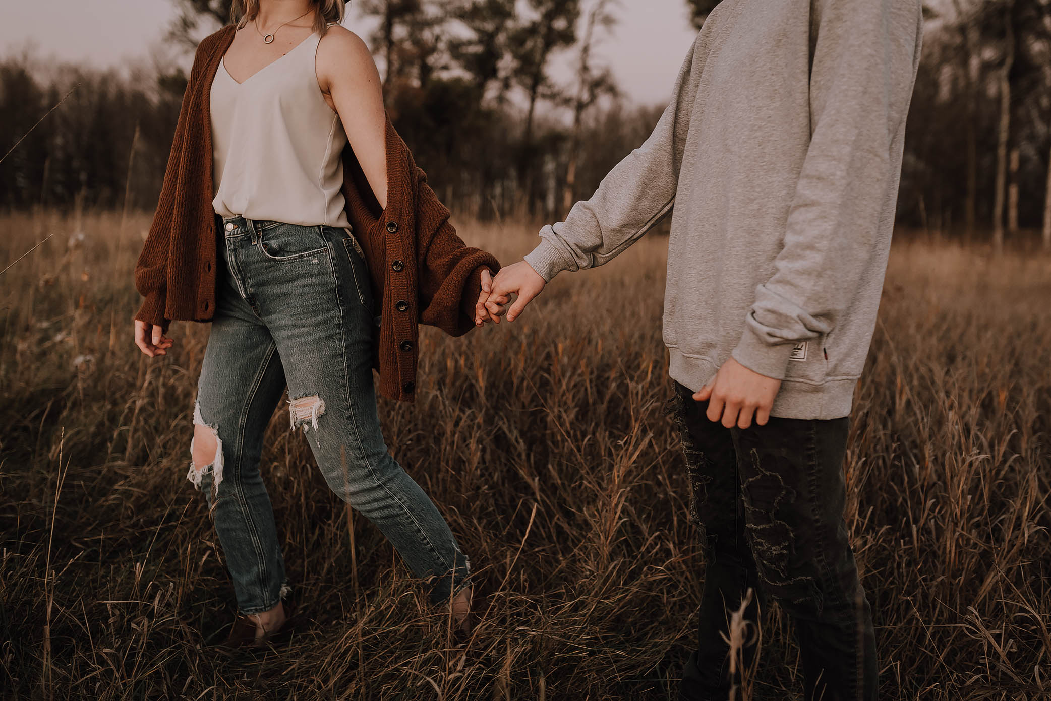 sunset couple shoot