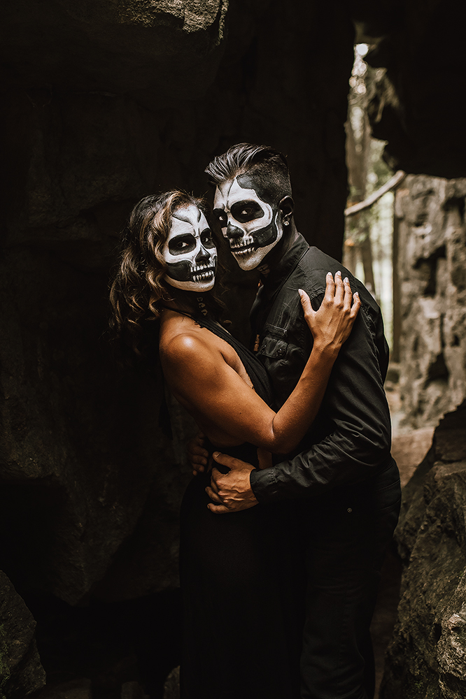 halloween couple session