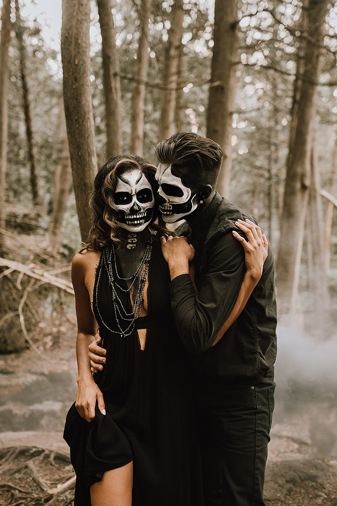 halloween couple session