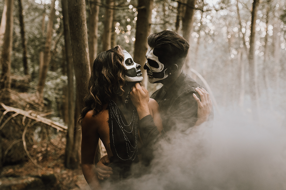 halloween couple session