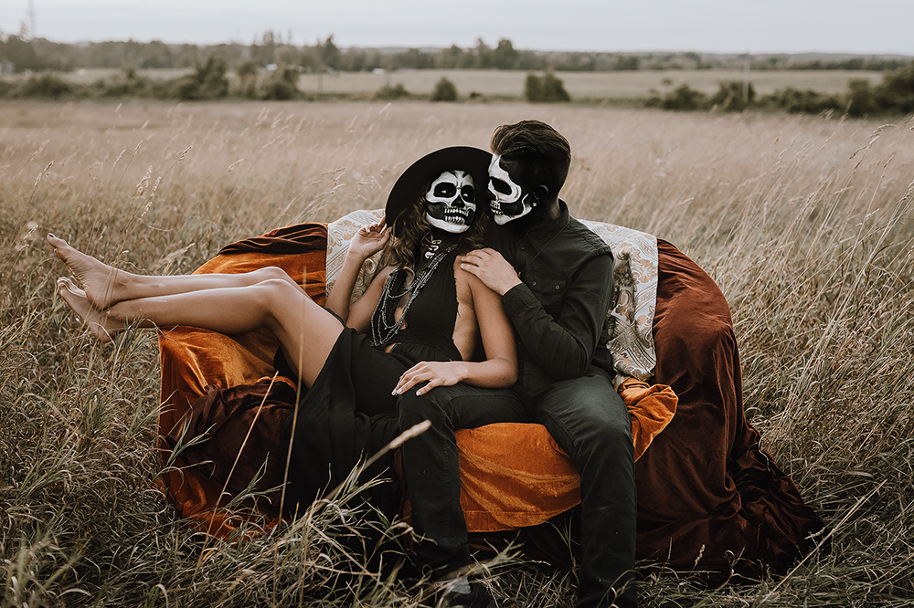 halloween couple session