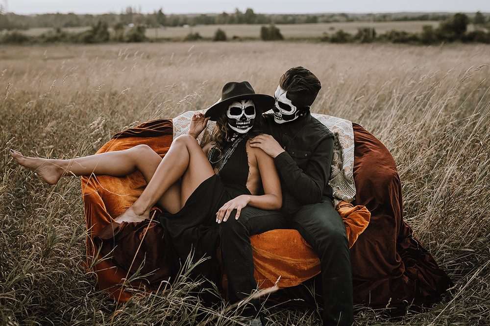 halloween couple session