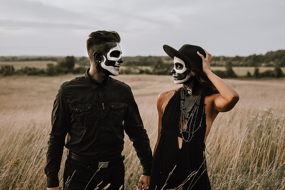 halloween couple session