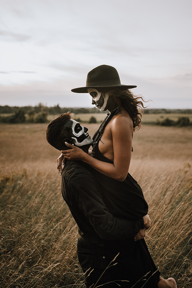 halloween couple session