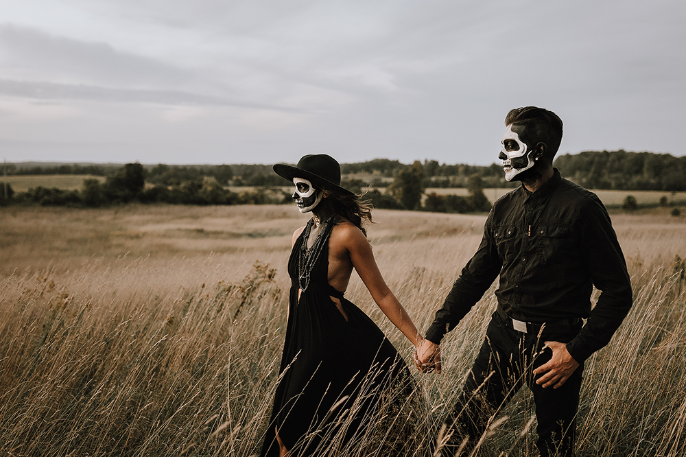 halloween couple session