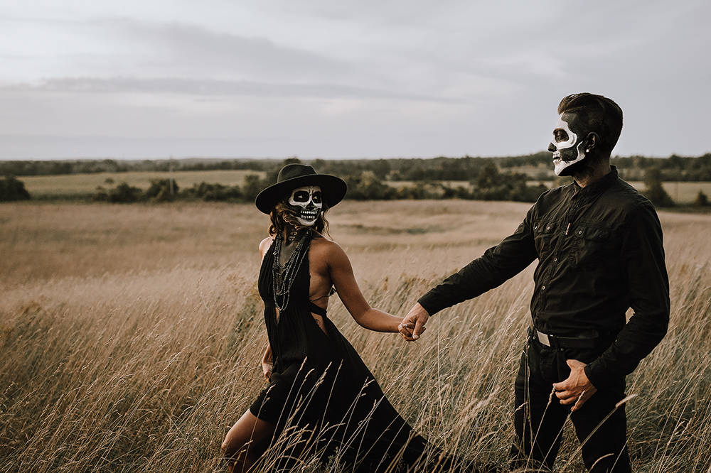 halloween couple session