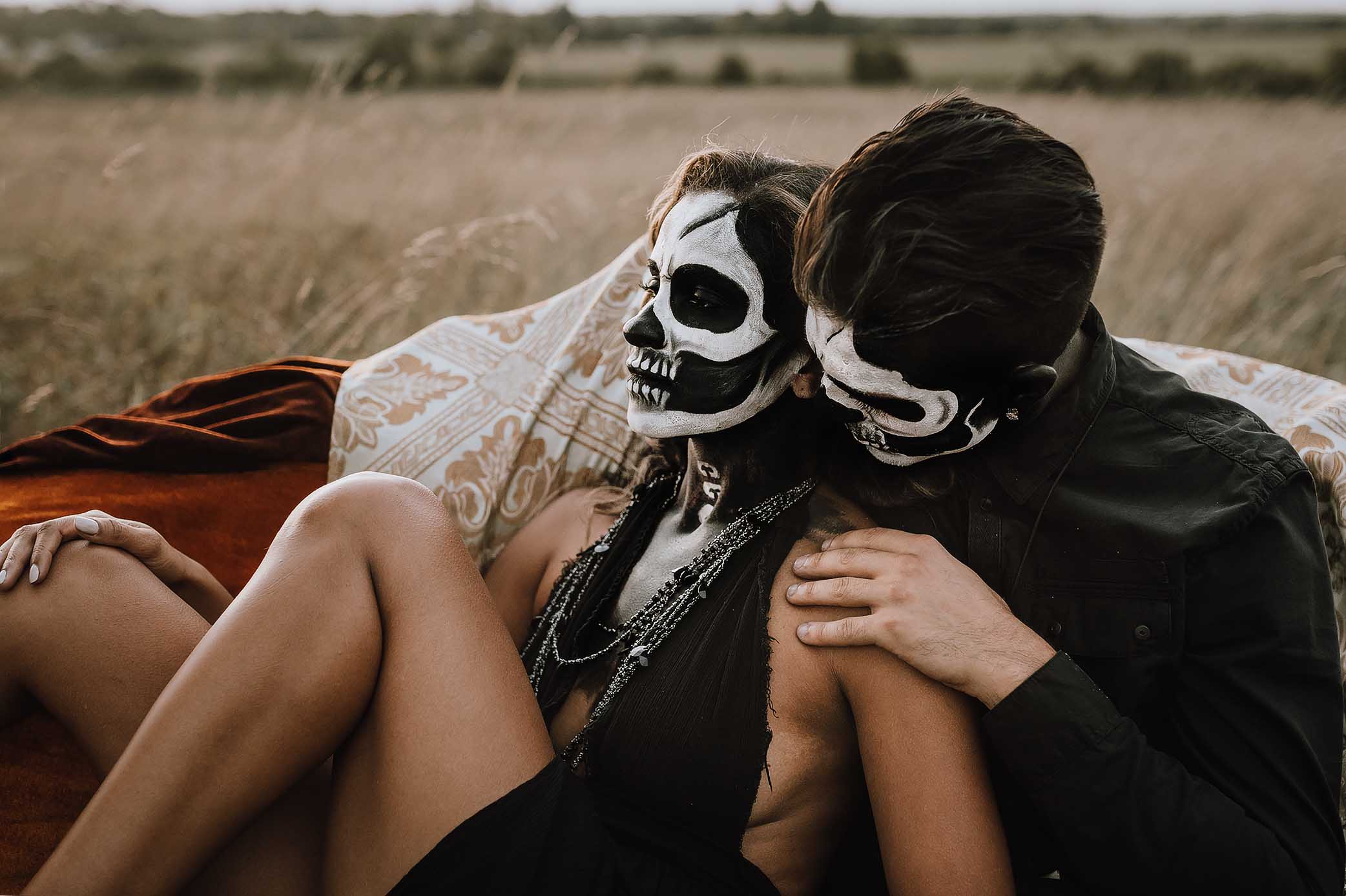 halloween couple session