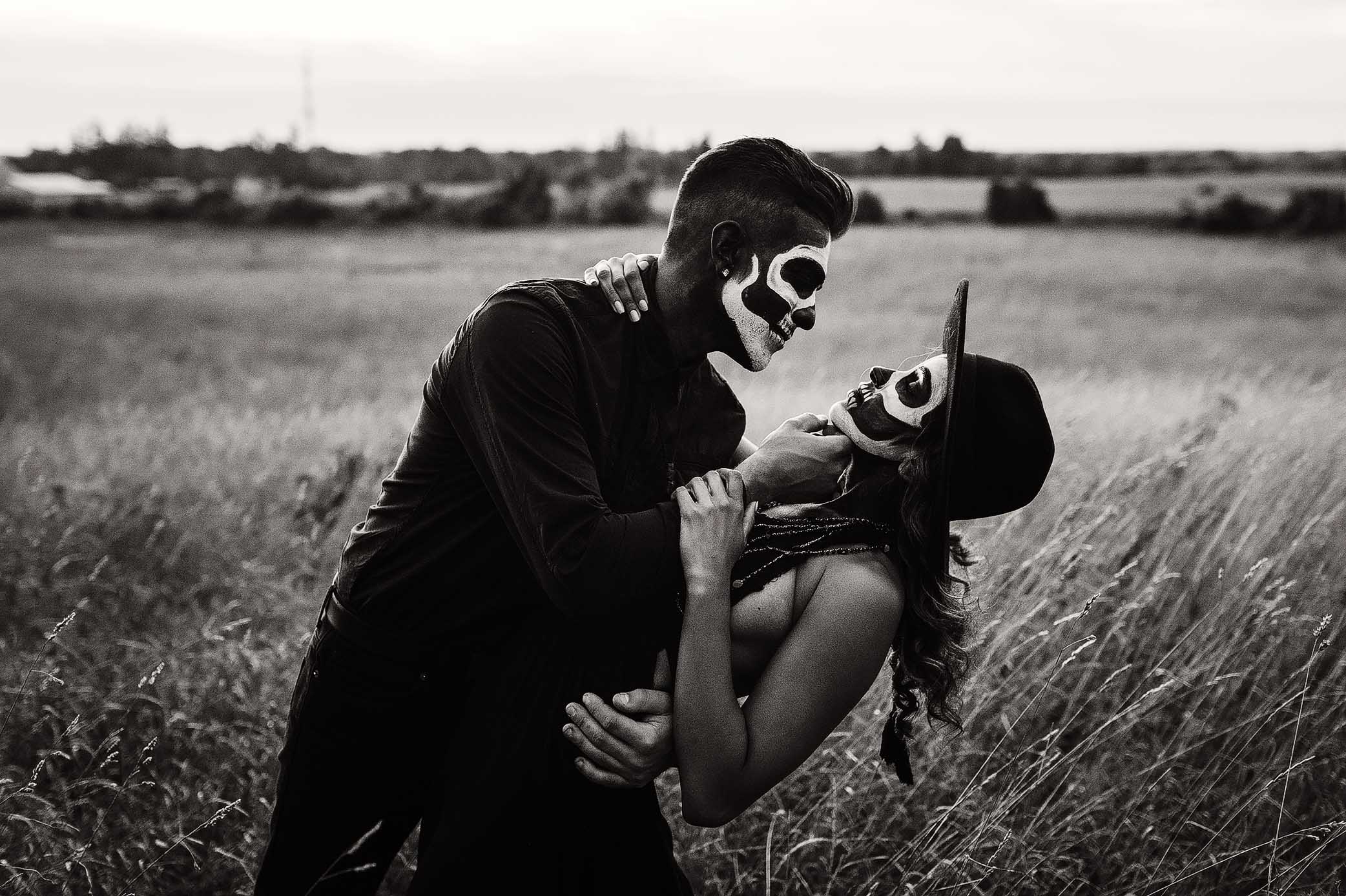 halloween couple session