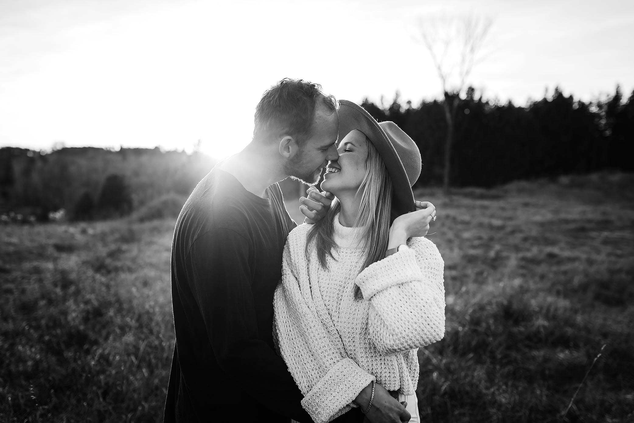 winter cabin elopement