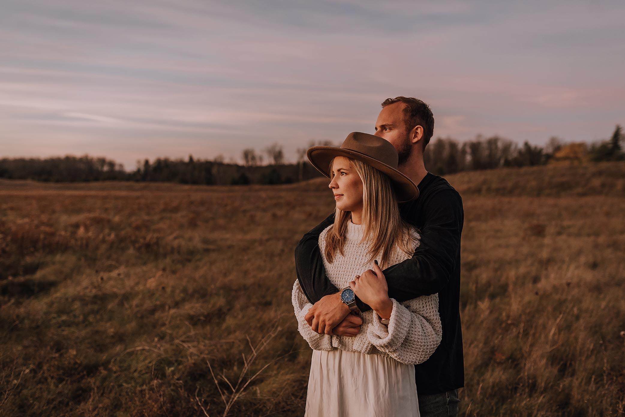 winter cabin elopement