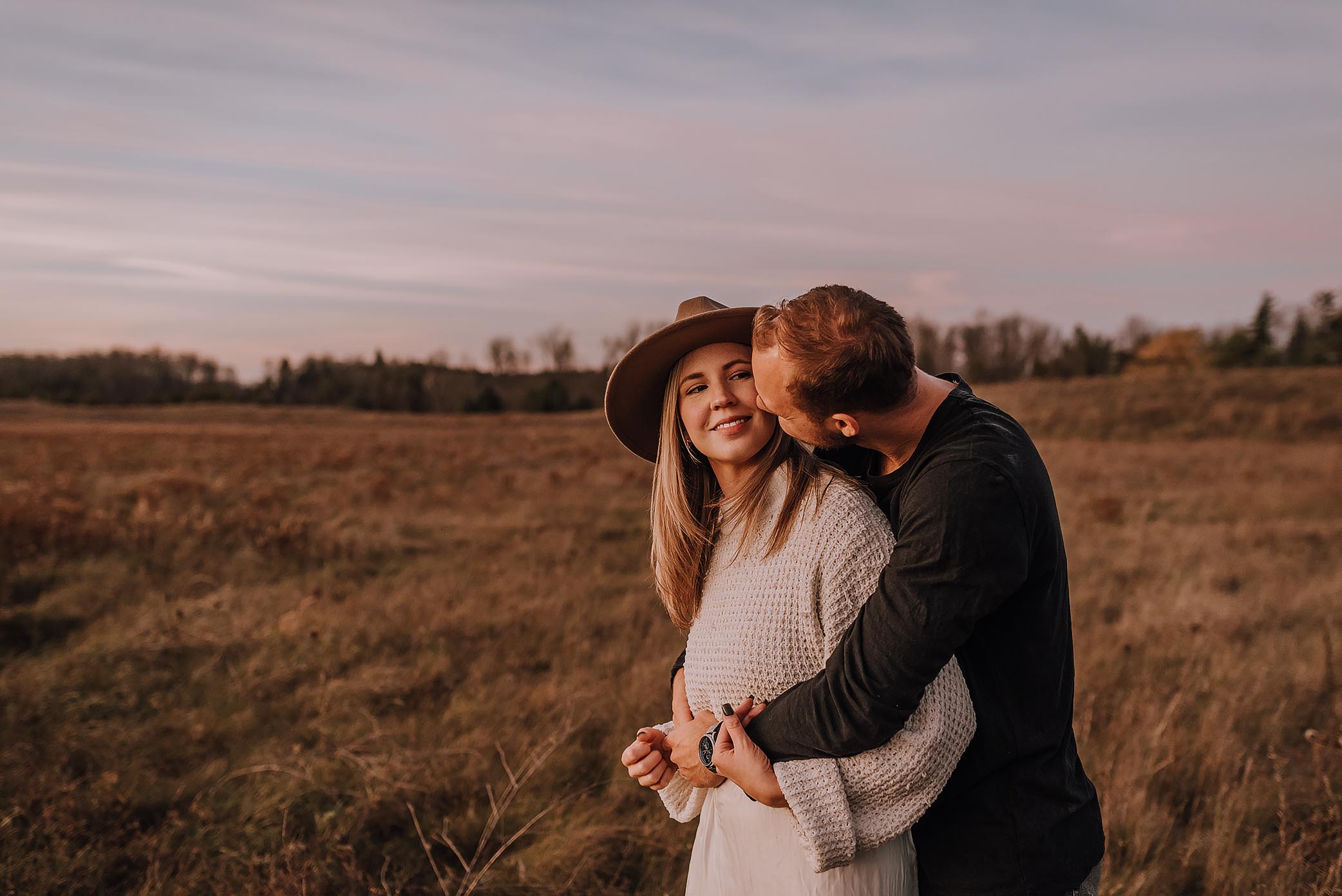 winter cabin elopement