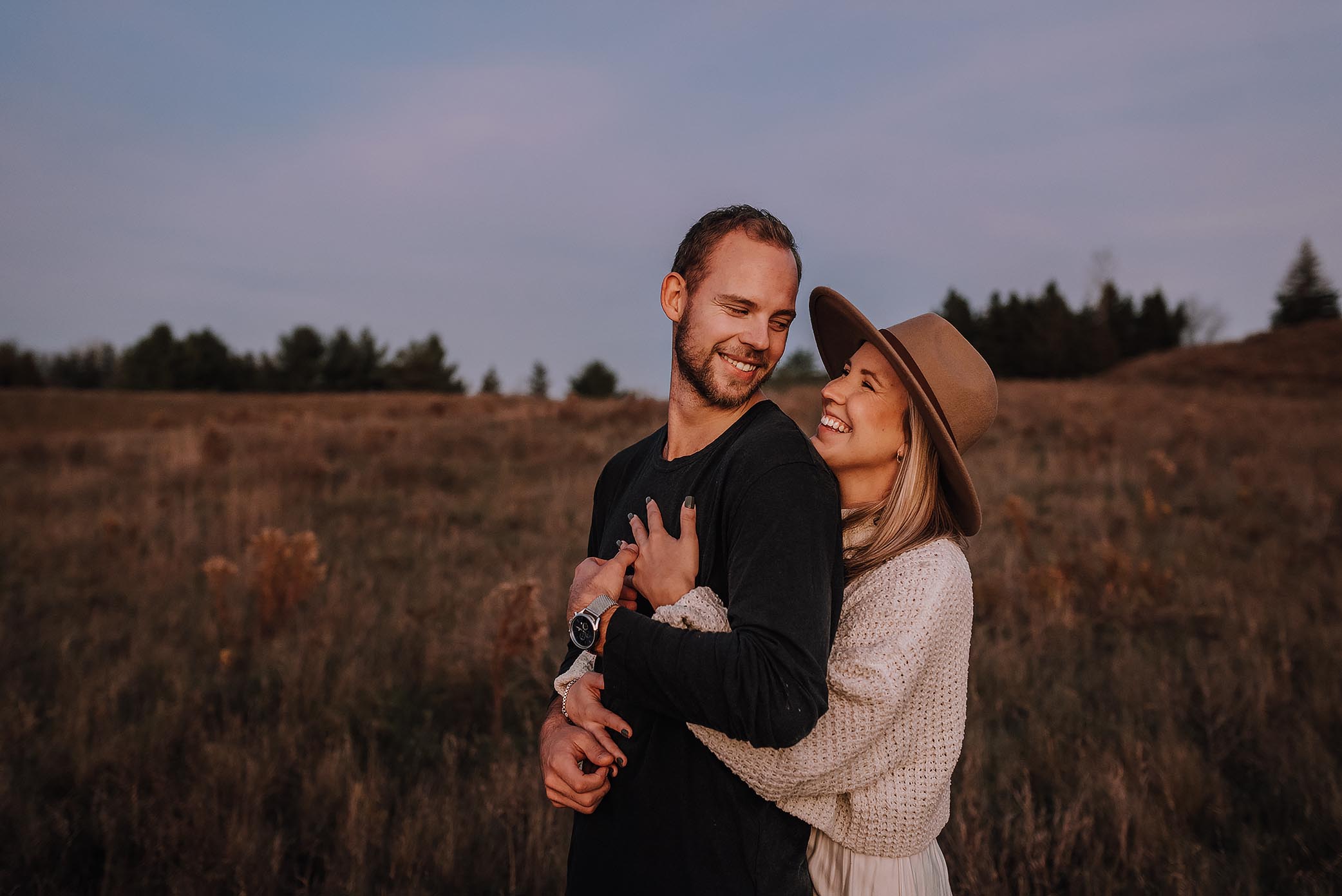 winter cabin elopement