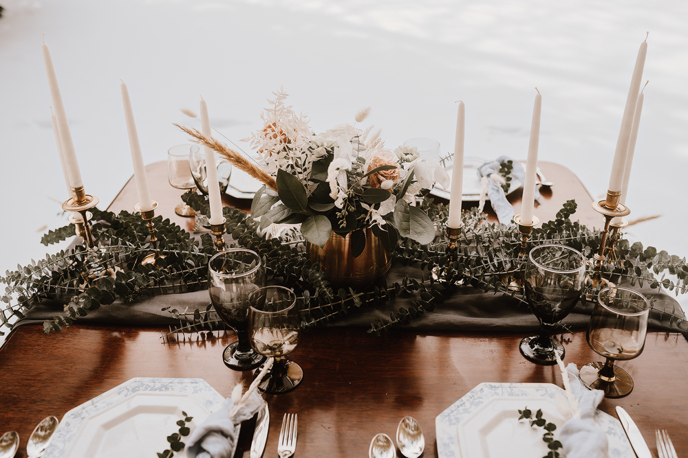 winter cabin elopement