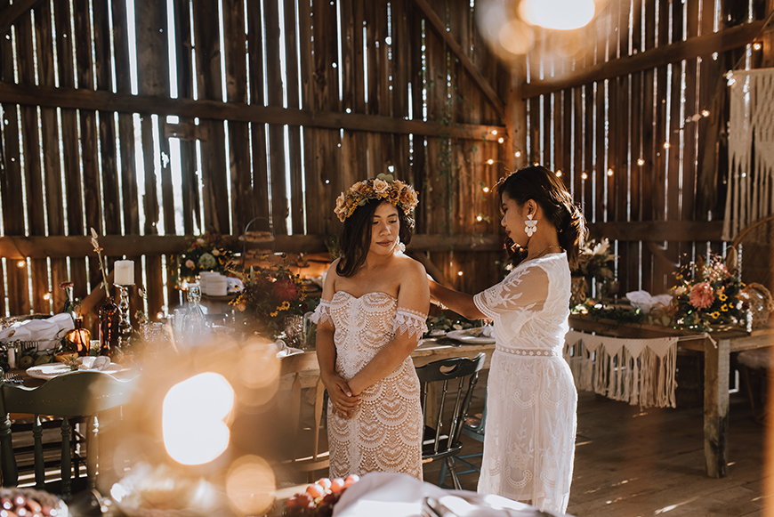 boho barn wedding