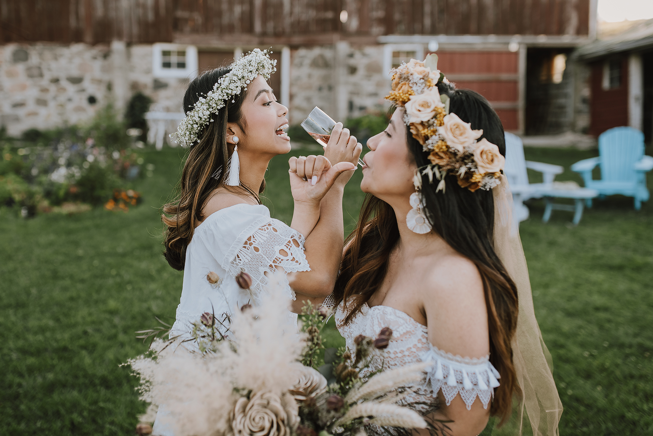 boho barn wedding