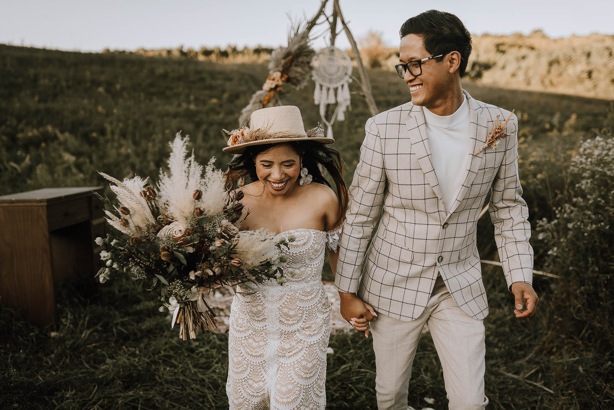 boho barn wedding