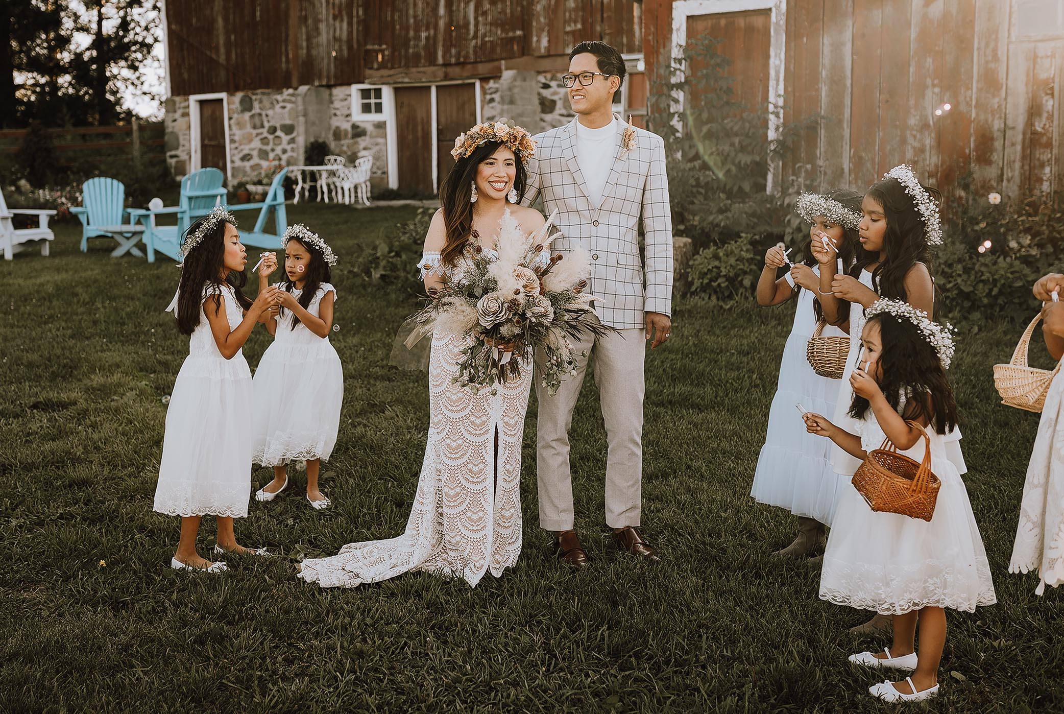 boho barn wedding