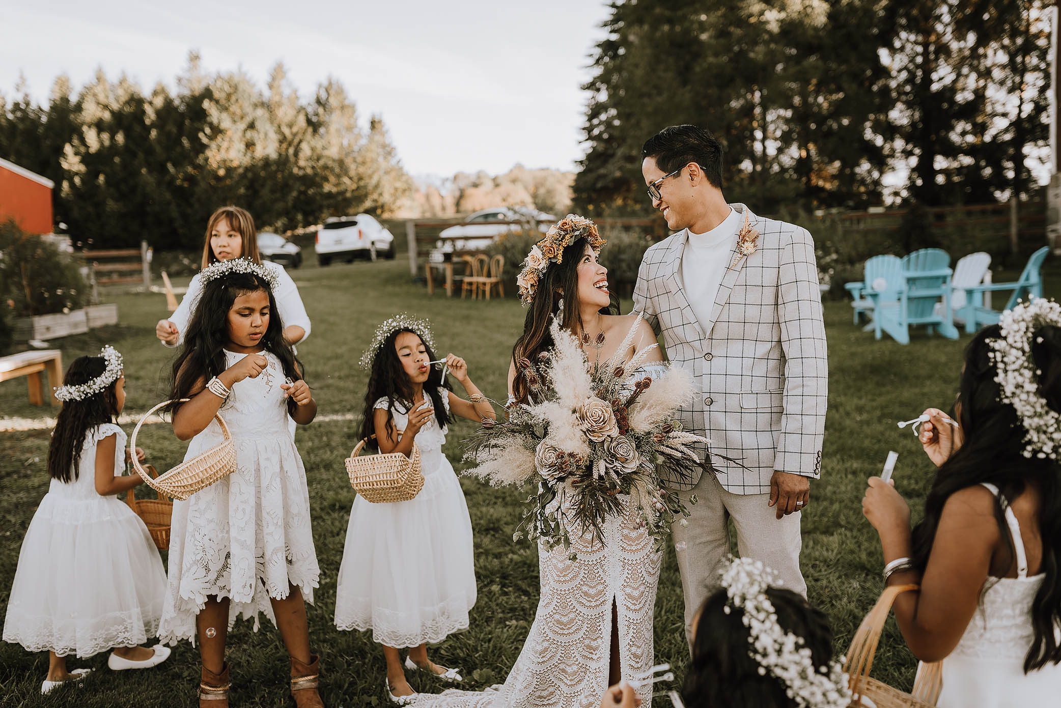 boho barn wedding