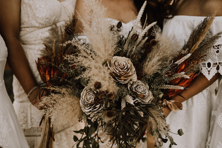 White Bohemian Wedding