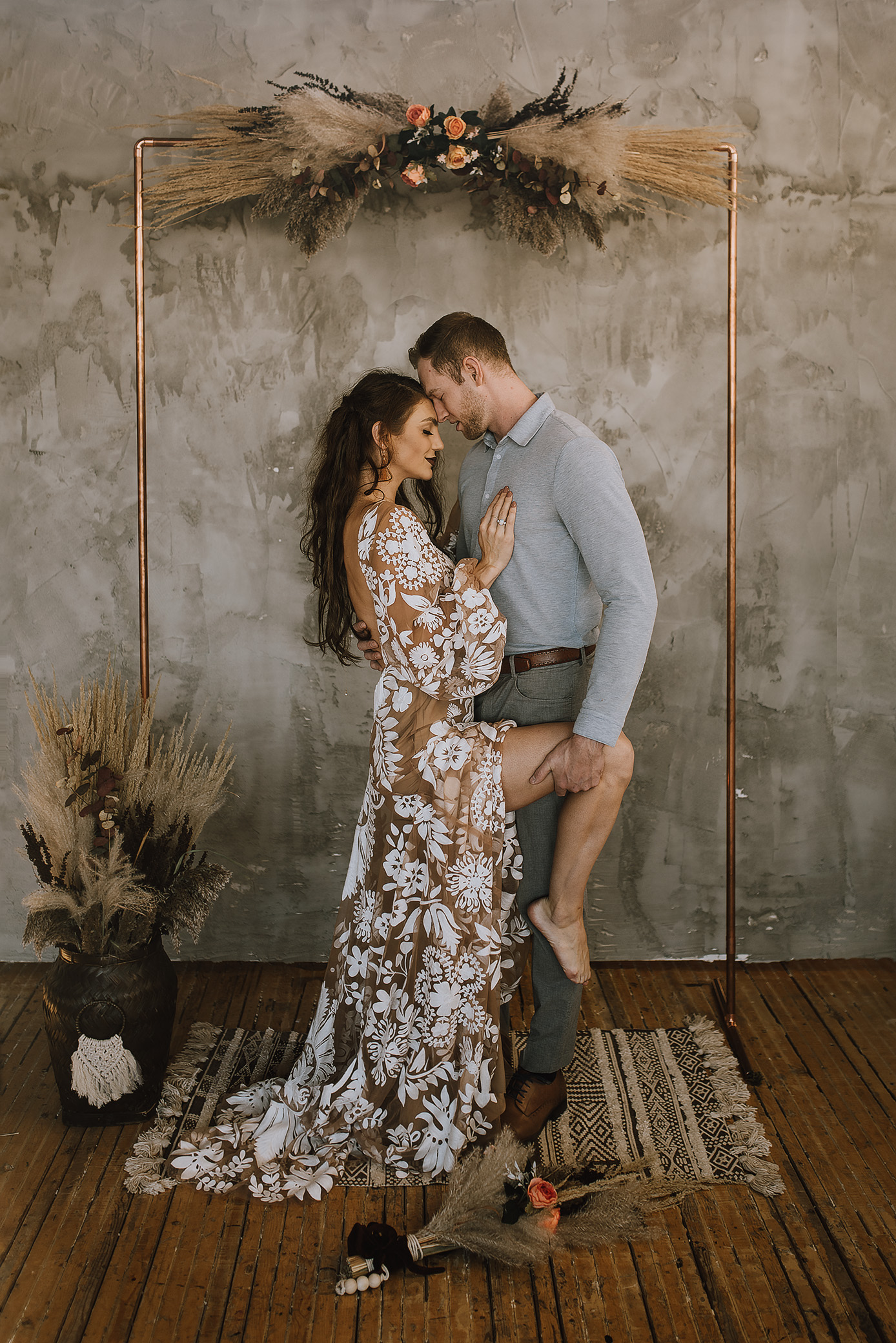 intimate loft elopement