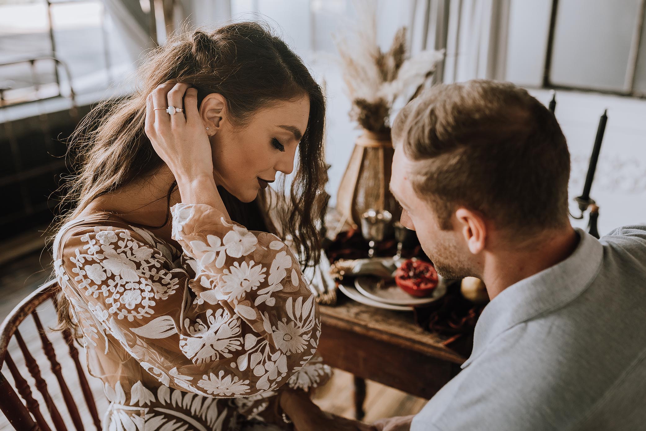 intimate loft elopement