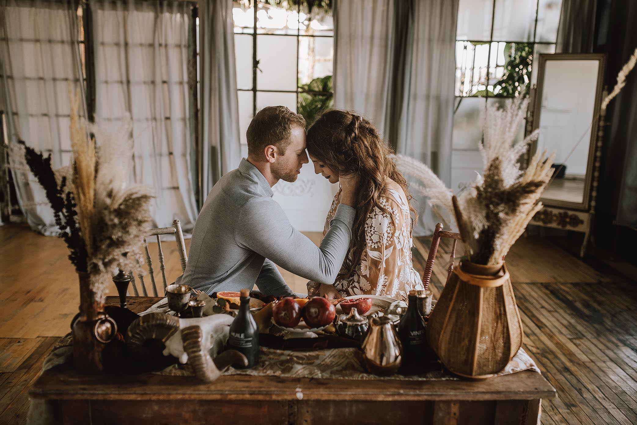 intimate loft elopement