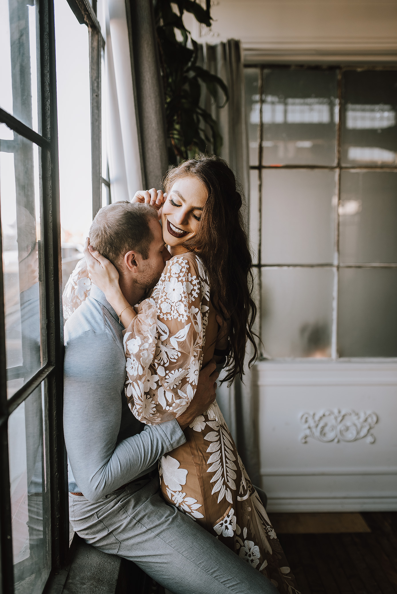 intimate loft elopement